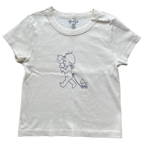 Brandy Melville John Galt Baby Ice Cream Baby Tee - Picture 2 of 4